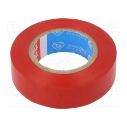 Taśma izolacyjna PVC 15mm 10m czerwona TESA 53988-00020-00